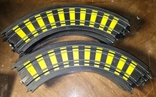 Lot of 9 Genuine Tyco Slot Car 9”R 1/4 Checkered Circle Tracks B5877
