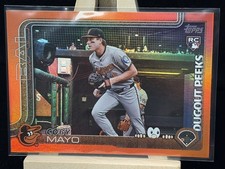Coby Mayo #DP-18 Orange /25 (RC) - 2025 Topps Series 1 - Dugout Peeks