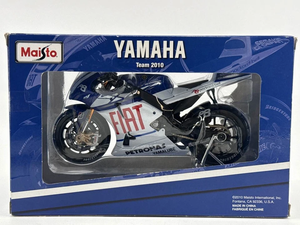 Maisto Yamaha YZR-M1 Team 2010 Fiat Die-Cast motocicleta 1:10 Foto 3 de 4