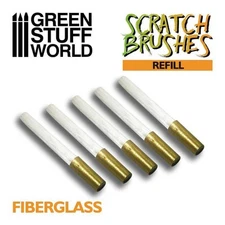 Green Stuff World: Scratch Brush Refills - 5 Piece Set Refill