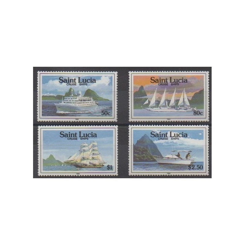 Sainte-Lucie - 1991 - No 965/968 - Navigation - Photo 1/1