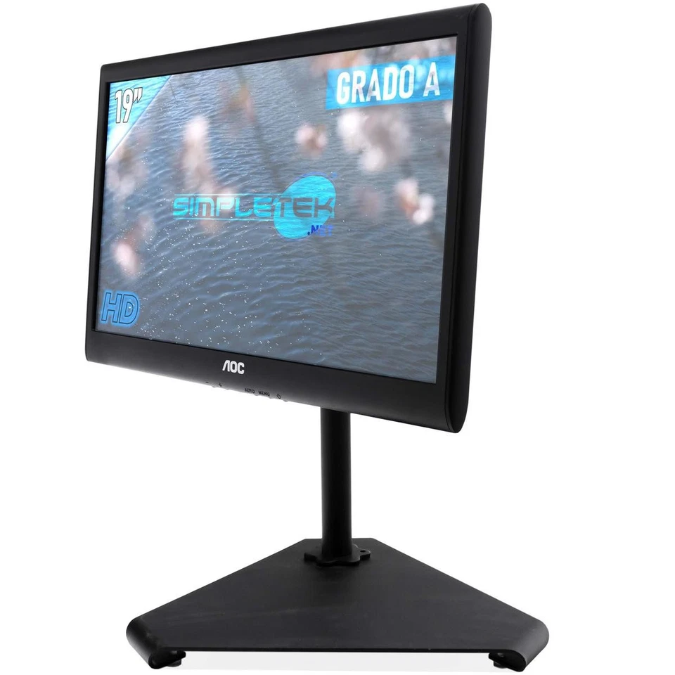 AOC N950SW 19 " LCD HD Monitor Screen PC LCD Wide VGA Speaker DVR Vesa Case - Image 3 of 4