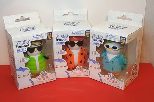 Lot Of 3 Pudgy Penguins Series 1 - Golden Ticket Chance - Picture 1 of 4