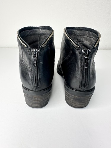 Kanna Women’s Black Leather Bootie Zipper Closure Made In Spain Size EU 38 - Picture 3 of 9