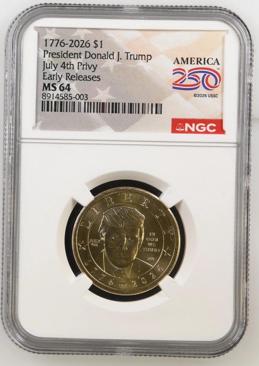 25+ MS 64 Graded Presidential Dollar Coins (2007-Now) for sale