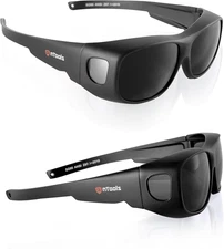 IR 5.0 Welding Glasses, Wrap-around Welding Goggles, Anti-scratch Welding Lens, 