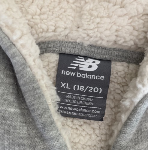 New Balance Kids Heather Grey Full Zip Hoodie Size XL (18/20) Brand New‼️ - Picture 3 of 9