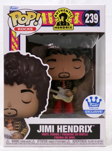 Funko Pop! Rocks Authentic Hendrix 239 Jimi Hendrix Funko Exclusive Vinyl Figure