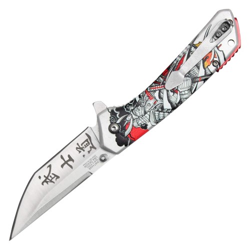 WARTECH 7.75" SPRING ASSISTED TACTICAL SAMURAI POCKET KNIFE EDC HUNTING SHARP SL - Picture 2 of 4