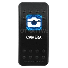 OTRATTW Carling Technologies Contura II Rocker Switch, CAMERA, BLUE LENS