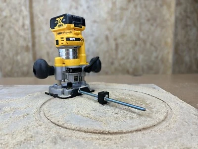 Circle Jig for Dewalt DCW600 DCW604 Cordless 20V Plunge Trim Router Base