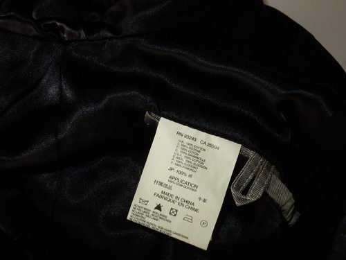 Diesel Men's Sport Coat Blazer Jacket Size L Leather Trim Military - Picture 7 of 7