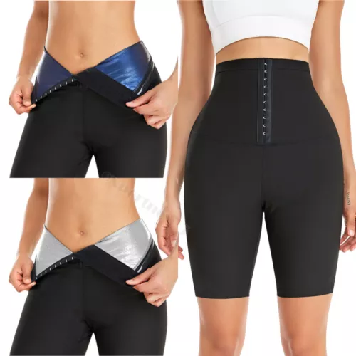 Sauna Leggings für Damen Jogginghose High Waist Kompressionsshorts Abnehmen Hot - Bild 20 von 43