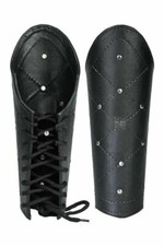 Leather Medieval Bracer Pair Studded Gauntlet Arm Guard LARP Armour SCA Costume