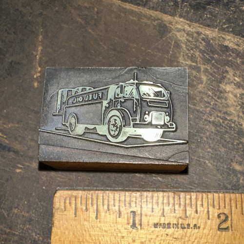 Printing Block “ Early Fuel Oil Truck ” Great Details! - Picture 3 of 4