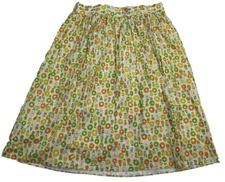 Vintage Retro 60s 70s Colorful Funky Floral Aline Skirt  by Corner House