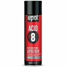 Upol Acid 8 1K Etch Primer Grey 450ml  Aerosol Fast Drying No Sanding Needed