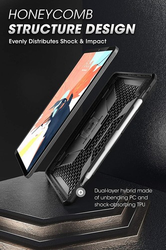 iPad Pro 11/12.9 Case 2020 UBRugged Hybrid Bumper Kickstand Pencil Slot - Picture 5 of 12