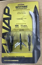 New Archery Products Spitfire Broadhead 100gr 1.5dia. 3 Blade 60234