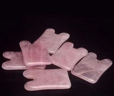 Natural Rose Quartz Gua Sha Tool Gua Sha Tool Set Facial Body SPA Message Tool