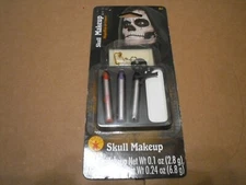 New ! Halloween Skull Makeup Kit Earring Costume Theater Face Paint