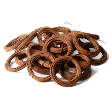 Bulk Pack of 25 Rolls of 20 Gauge Rusty Tin Wire - 750 ft, total