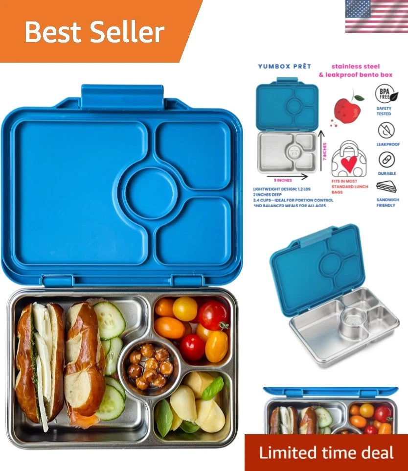 Prêt Stainless Steel Bento Box – Leakproof, Reusable Lunch Container for Kids...
Opens in a new wind