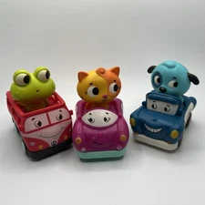 My B Toy Set of 3 Cars Light up  w/ Sounds  Including 3  Animal Drivers Tested