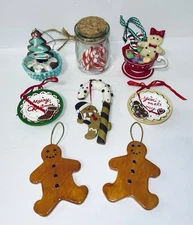 Lot of 8 Assorted SWEETS & TREATS Ornaments Christmas Holiday