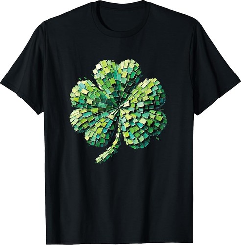 Shamrock Art St Patricks Day Graphic Women Teen Girls Kids T-Shirt