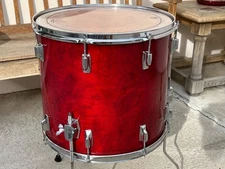Red Mahogany Tama Superstar 18" Floor Tom Drum - Japan 80’s - 90’s nearly mint!
