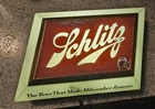 Vintage Schlitz Lighted Beer Sign The Beer That Made Milwaukee Famous