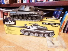 NICE SOLIDO #209  FRENCH CHAR AMX 30 TANK  W/ BOX  made in FRANCE