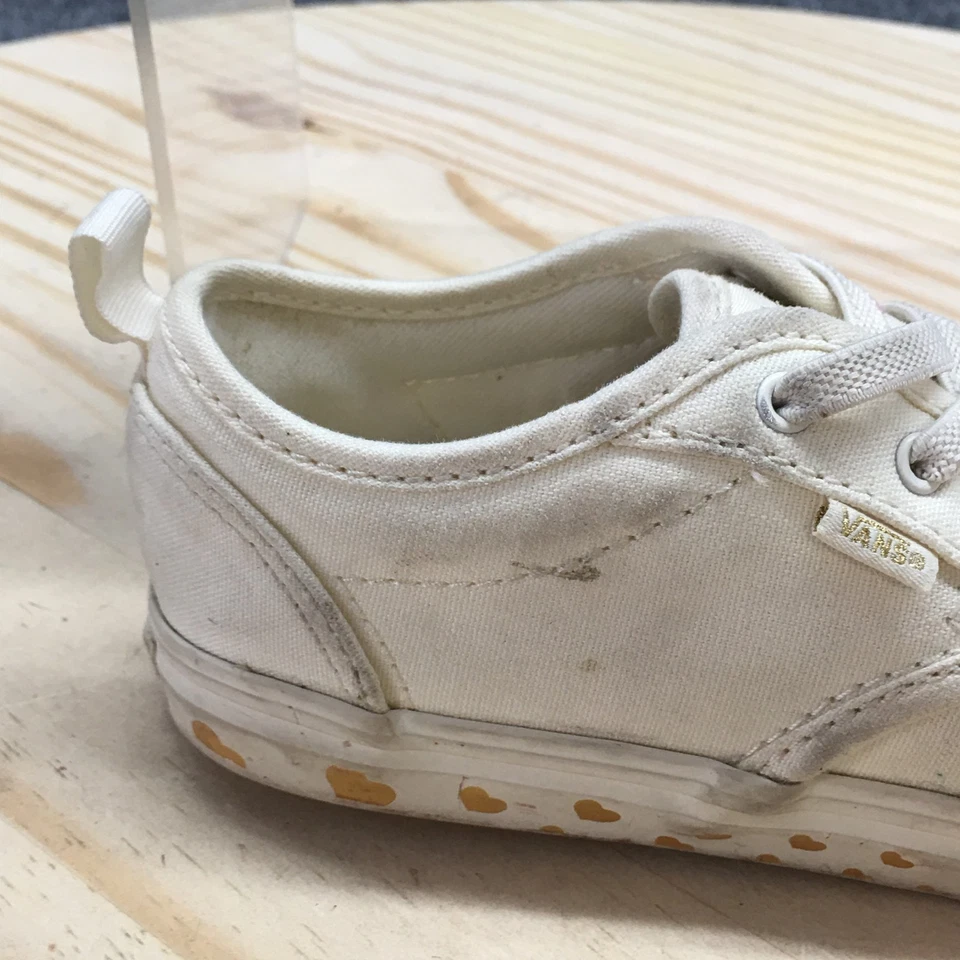 Vans Zapatos Niño Pequeño 10 Atwood Tenis Blanco Lona Con Cordones Parte Superior Baja Informal 721356 Foto 2 de 4