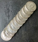 Lot of 10 50c Franklin Silver Half Dollars
