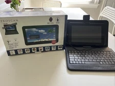 Proscan PLT71D0G 7" 4 GB Tablet Black with Original Keyboard. Working Well