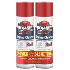 KRAKEN BOND Engine Cleaner Spray (2x12.3oz) Degreaser for Engine Bay, Gun