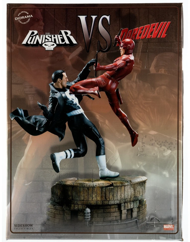 Estatua Diorama Marvel Daredevil vs. Punisher Edición Limitada. #104/1000 Sideshow Coll Foto 2 de 4