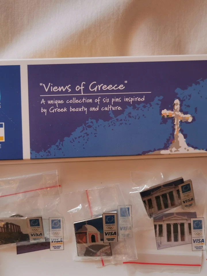 Athens 2004 Olympic Games VISA Memorabilia "Views of Greece" Official Pin Set - Image 2 of 4