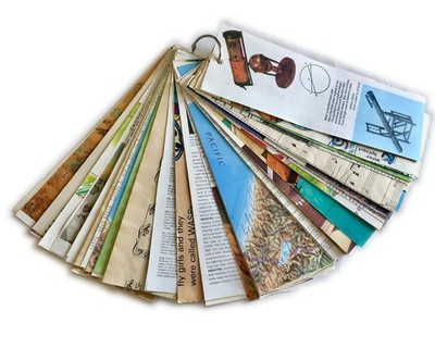 100 Plus Lot Collage Ephemera Unique Junk Journal Art Page Ring Bound mq