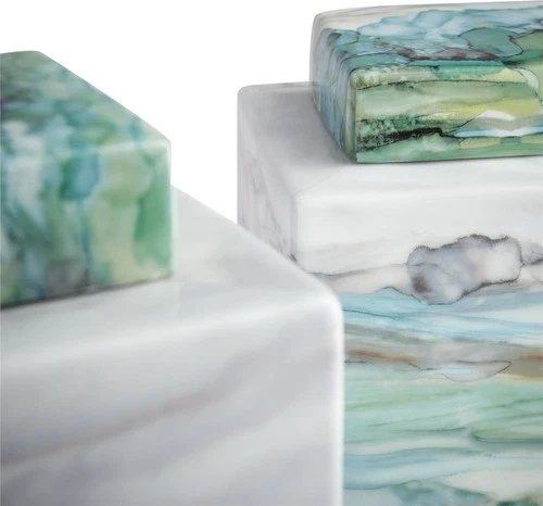 Eclectic Amal Gamation Multi-Color Porcelain Container - Picture 4 of 9