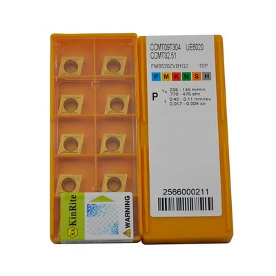KINRITE 20pcs CNC CCMT32.51 CCMT09T304 carbide insert Blades Turning inserts CCMT insert