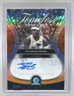 Taylor Hendricks 2025 Bowman Chrome Orange Refractor Timeless Touch Auto /25