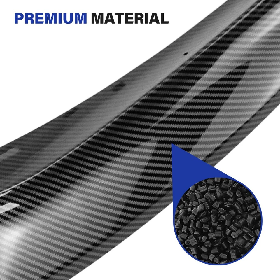 Carbon Look Front Bumper Lip For BMW 17-19 5 Series G30 G31 G38 M550i M Sport - Imagem 4 de 4