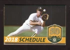 2018 Oakland Athletics Carney Lansford Pocket Schedule NBC Sports California