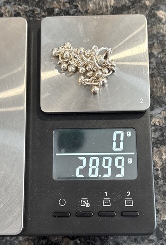 Silpada Bracelet DNA Sterling Silver Curved Bar Toggle Ball Barbell Link 925 - Picture 6 of 6