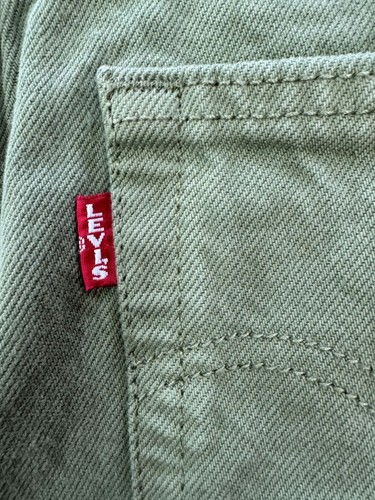 Levi's Premium Wedgie Straight Lichen Green Women's Jeans Size 32 x 28 - Picture 7 of 12
