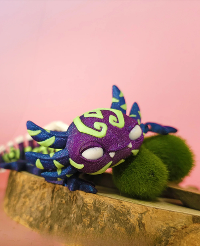 Articulated Mystical Axolotl, Flexi Toy, 3D Printed - Picture 10 of 101