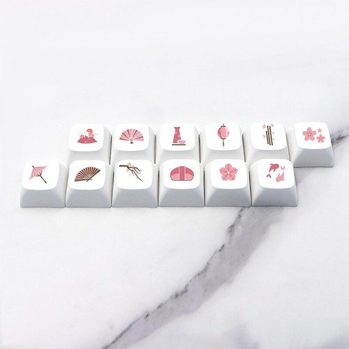 Replacement for Key Caps Set 12 Pieces PBT Heat Sublimation for Mechanical Keybo - Picture 3 of 6