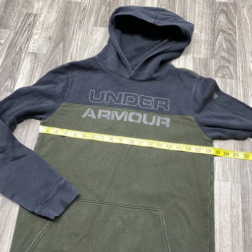 UNDER ARMOUR Graphic Pullover Green/Black Hooded Sweatshirt Hoodie Boy's Size XL - Picture 7 of 8